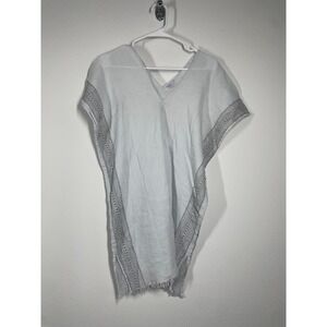 Serena & Lily Shirt Dress Cover Up Women M/L Light Blue Beach Resort Lightweight